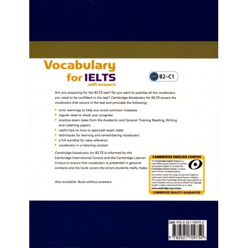 Vocabulary For IELTS With Key And Cd CEFR B2-C1